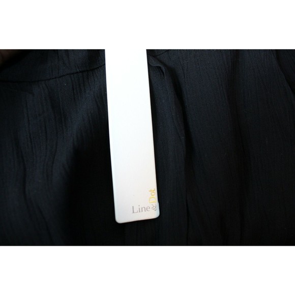 New Line and Dot Revolve Gold Back Zipper Blouse Tank Size Small - Picture 7 of 8